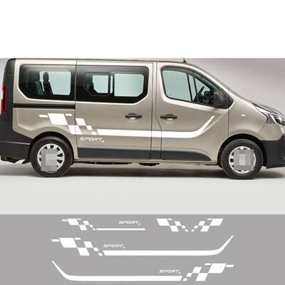 适用于雷诺Trafic23MK3MK2车门侧面贴车头车尾车贴纸A1159