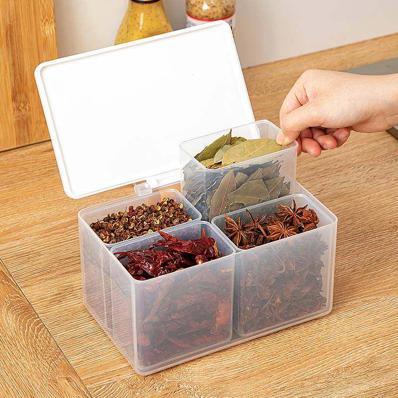 桂皮厨房八角干辣椒香料大料佐料家用调料盒密封收纳盒花椒分装盒