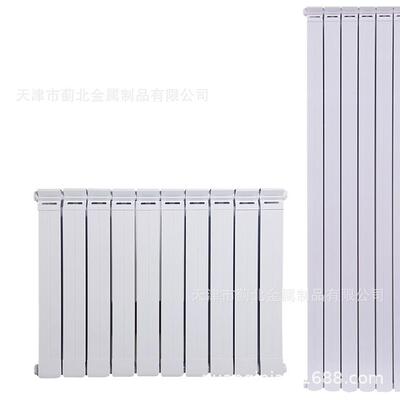 蓟北7575型防熏墙钢铝复合柱翼型散热器天津供应暖气片
