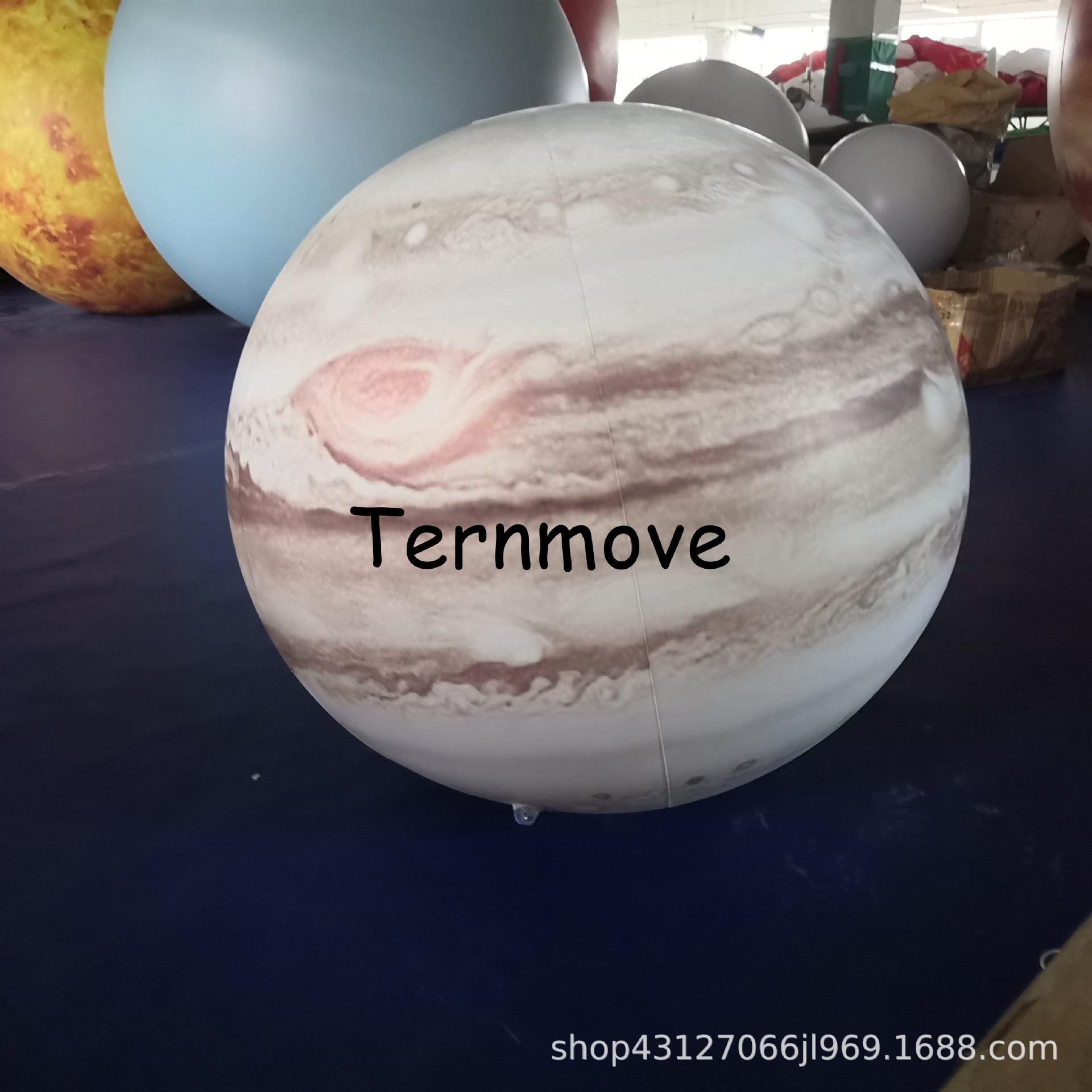 充气行星气模地球彩绘星球九大行星气球商场装饰喷绘月球月亮星球