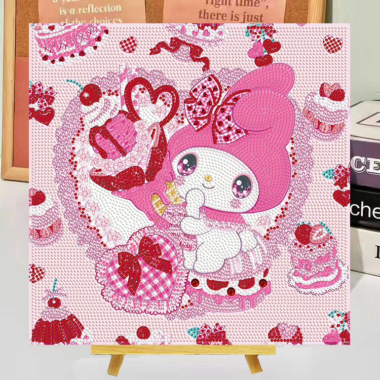 2025新款卡通小熊钻石画30cm
