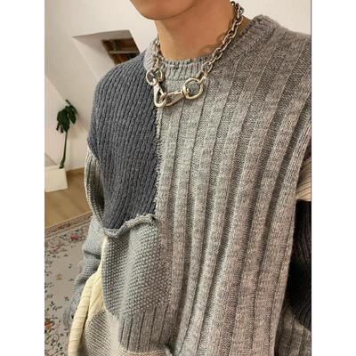 自制色锁扣项链