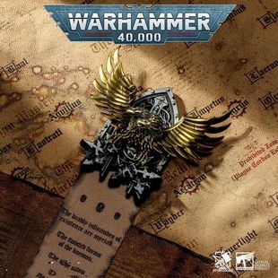 星辰铸造战锤40K周边灰骑士持剑人纪念章手撕混沌