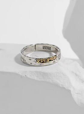 e古埃及法老《藏金》戒指男款个性小众冷淡风原创开口食指戒