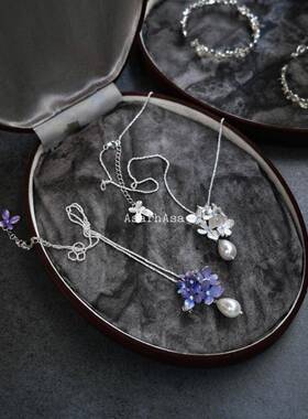 无尽夏手工珐琅花簇胸针吊坠项炼