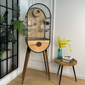 它加 时光胶囊鹦鹉鸟笼别墅不锈钢金属实木高档和尚凯克玄风房屋