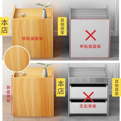 0A室床柜卧小型现代约床简边储物柜收纳置物柜头简易床CDS001头带
