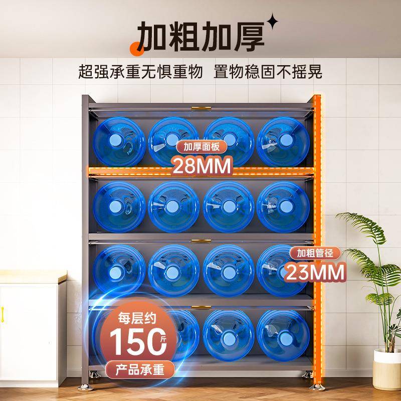 防Q尘收纳柜子家用多功能碗柜餐柜物橱柜边储物^厨房置架落地KWE