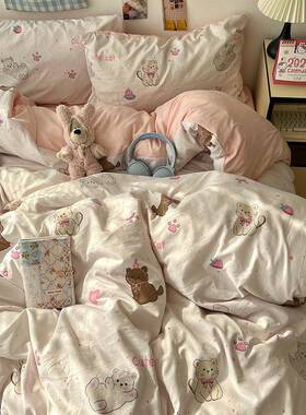 20四2NIW拼5新款软绵印绵得双花水洗棉件套