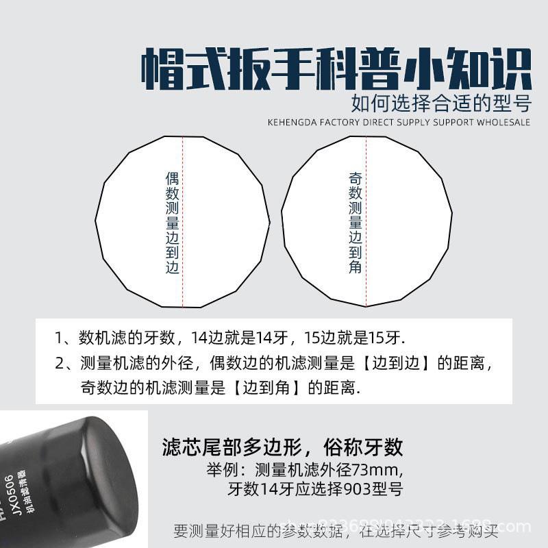 帽滤机油芯扳手套装防滑机油装931格拆卸工具通式用型滤清器套筒