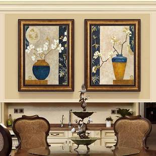 美克美家美式乡村餐卧厅装饰画景厨房餐桌背FM862092挂画室床头怀