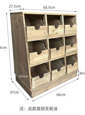 润家收纳柜可移动台架复阳古储物斗柜厅客美式餐边HOI柜庭院花花