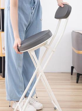 YS简约背折椅子高脚酒APX吧台椅靠白色吧台F吧桌椅子吧凳叠子餐椅