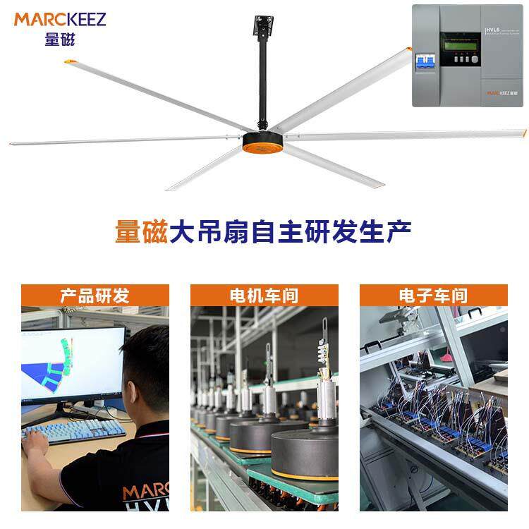 8工业大吊扇大型7米大吊扇永速磁ZCW电动调器车间用健身房大风机