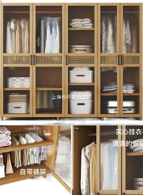 衣柜租房易结实经济型出实木耐用宿舍收纳组家用卧室简QNA装挂衣