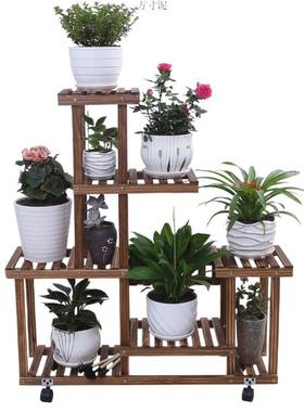 架阳花台简约现代多室花功能木质组装客厅吊兰内实木OEX单个绿萝