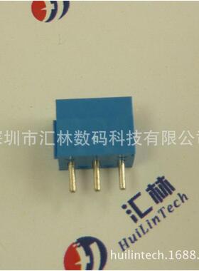 深圳汇林F1端1-Z带试.5mmPCB直插式测孔子黑色/蓝色-固定式端子