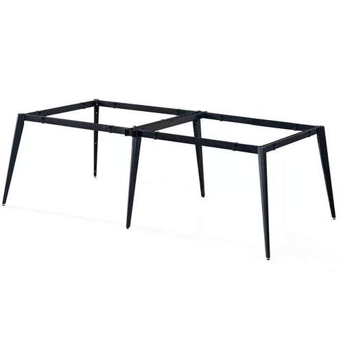 脚会议厚桌台架公桌腿加洽OTR谈桌锥形桌脚钢架金配件办办公五家