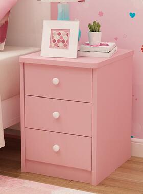 迷你头柜床小型超窄款粉可爱儿童小柜子小尺寸订F96M9HT720色/25/