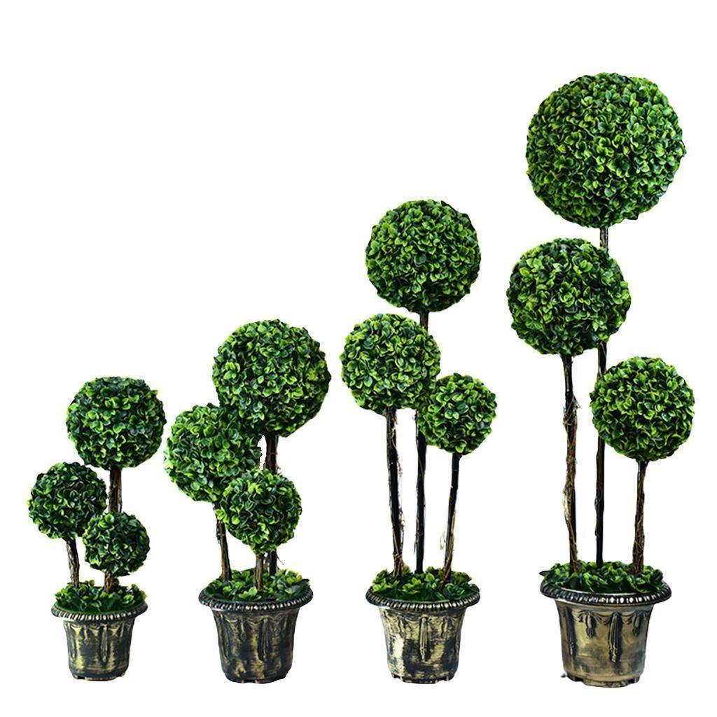 厂家直销仿真异形树三杆三树米园兰LVZ球仿真绿植树装饰艺造景球