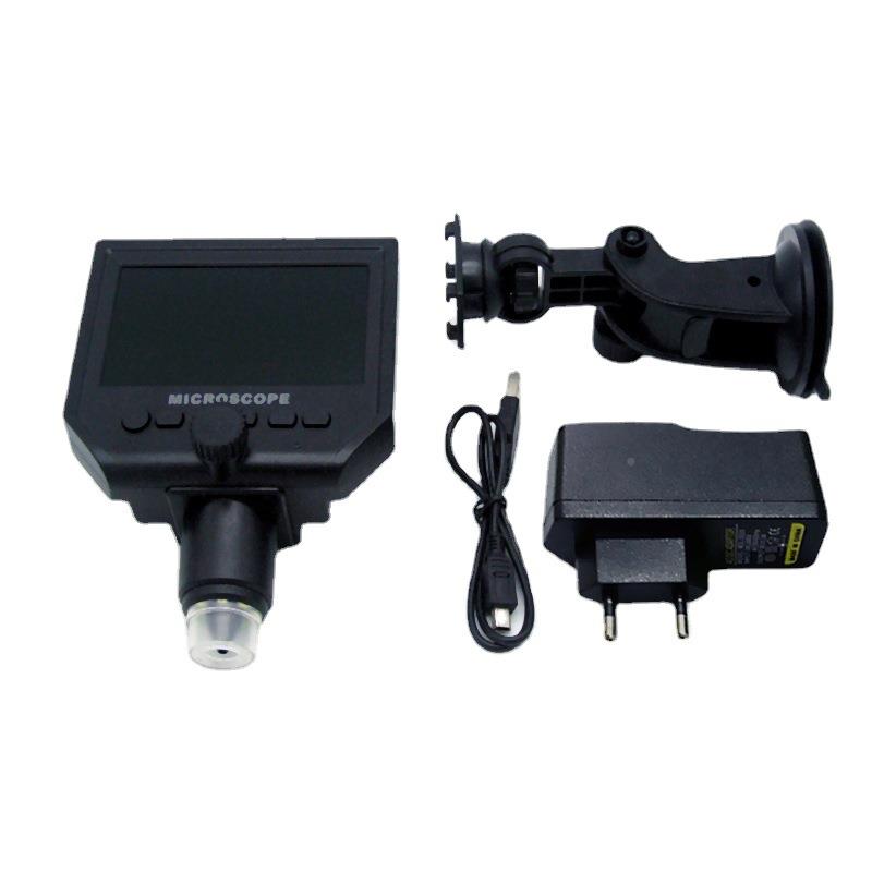 KRG商热销0新品电上市高清4.3寸屏便式-60倍携电子数码显微镜