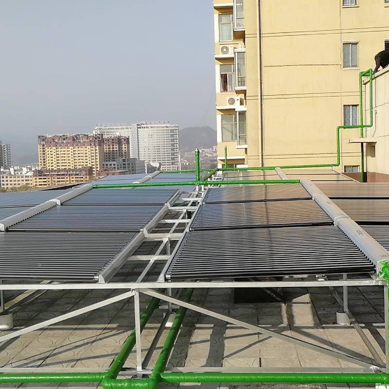 太原加热用太阳能超导热管3354集热工器业中油高温阳能热水工程