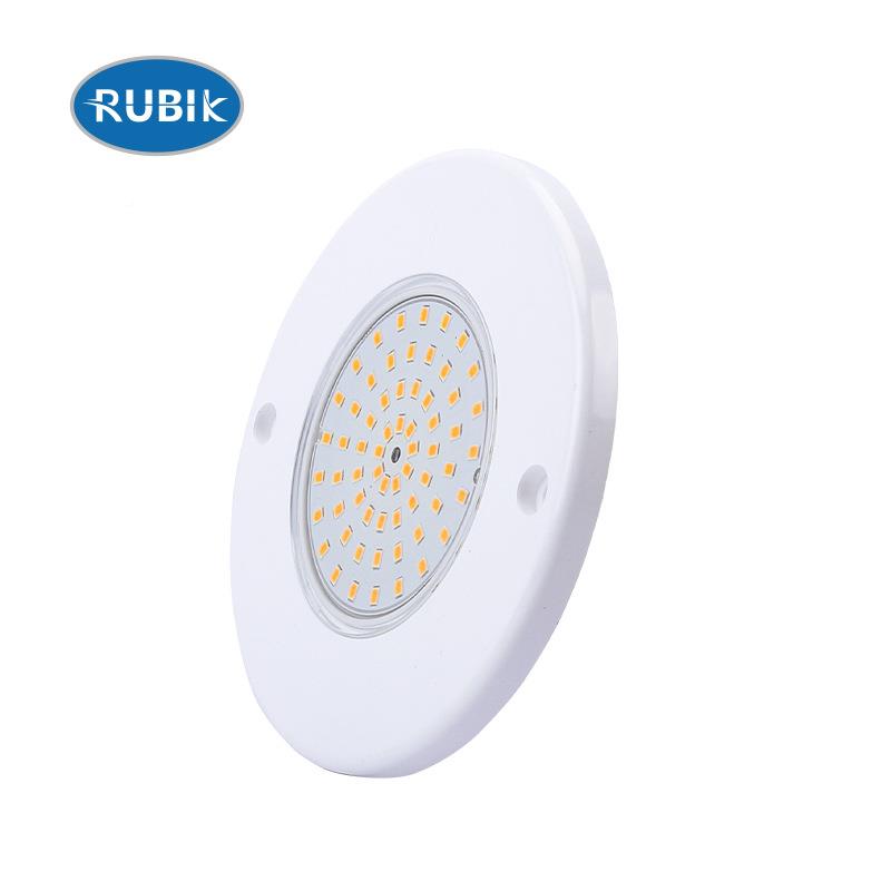 12V超YD120薄7mmABS挂壁式P68防水七彩遥.控5水下灯照明景观LIED