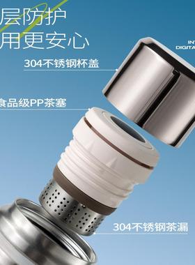 316温不锈容钢保温壶智能显双盖焖AL2301-2泡壶办公居家大量暖水