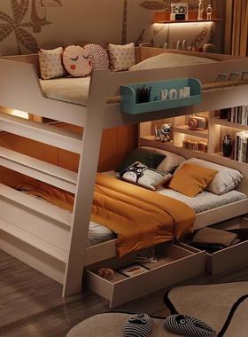 上下床母双二层床层宽儿VEY童床简易架子床小户型同高低床子床双