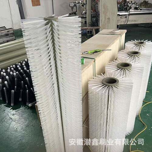 定制机清洗机毛刷RYH辊滚筒果蔬械玻璃清洗机刷植毛刷辊业工刷厂