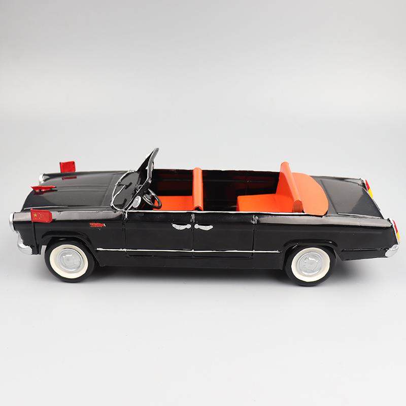 红旗敞篷轿车模复旧古手MDZ工艺品酒吧橱窗藏摆设客收厅怀装饰型