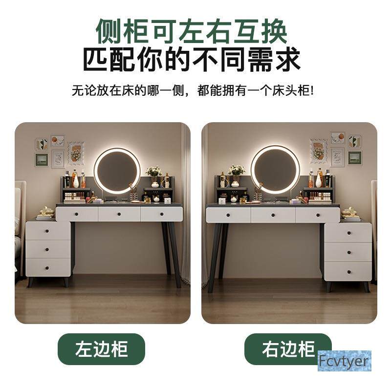 奇一体桌子主床轻奢现代简约化妆卧桌梳妆台DVD卧室收纳点斗柜柜