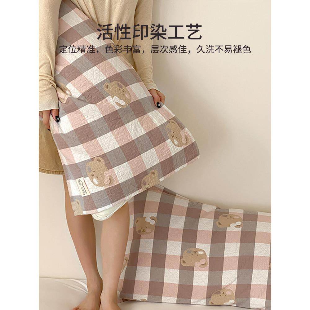 枕巾1QNW00季款一对防头油儿棉纱枕头巾四童通用2025新纯棉