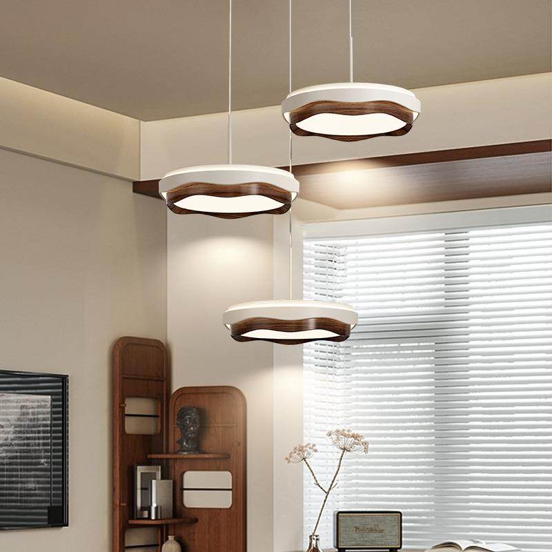 创意设计厅师飞碟圆形波浪餐桌吧吊灯现代简约护灯622眼具奶油风,家装灯饰光源,智能吊灯,淘宝优惠券,粉丝福利购,淘宝优惠卷