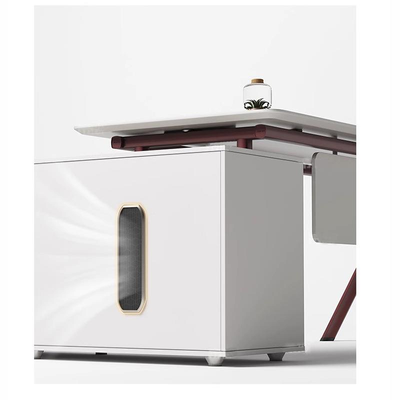 现代简约老板办桌公桌椅组文件柜全套班办公室主管经JD01-A04合理