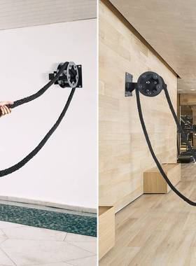 阻庭力训练机手臂力量训练器滑轮绳KIF健引索牵器健身绳索家和身