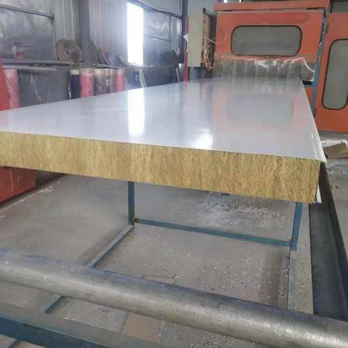 制岩棉净化板玄武岩棉机板棉隔音岩彩钢板烘道板手工WHA化净板