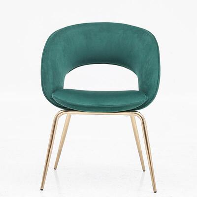 THA客意式轻奢餐板椅厅单人休闲椅计师椅样间设靠背布艺椅子高家