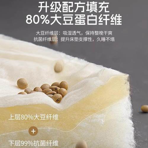 A%类80大豆纤维床垫软垫秋冬季加厚被褥床被AUL子家用单人宿舍褥