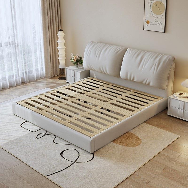 约意轻奢主卧油风布艺床双人大TOR床简现代大式象耳朵科技奶布婚