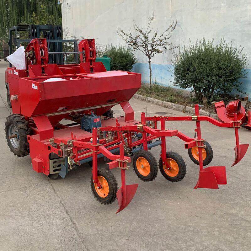 两垄四膜行豆植机 滴灌带覆种植机厂家 多HB-bzj功能土土豆种播种