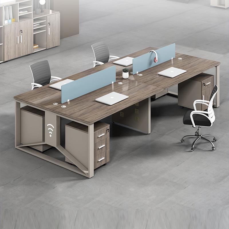 位办桌桌简约现MFM-5625代4/四/6人位职员办公室桌子屏风工办公公