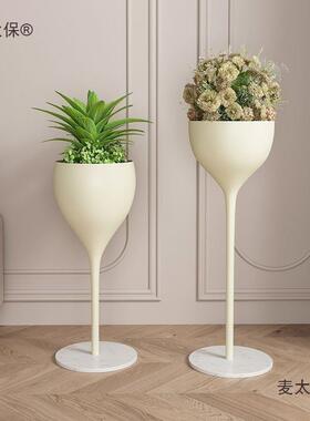 式法奶油风花饰架子花盆架阳落地台室内装LWGQ5ESI架置物架麦太保