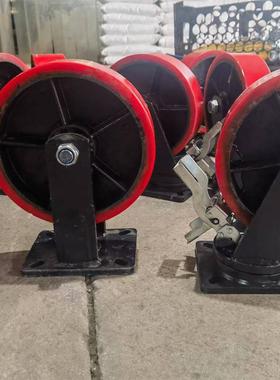 脚轮/8/61012寸工业尼龙BFL轮定向万向轮尼龙轮万向刹车轮双/轮