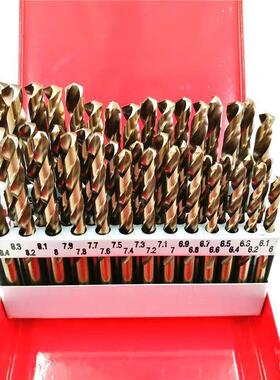 钢不锈钢麻花QWC钻-头套装超硬金属铁铝打孔手电钻直柄钻166-1/0