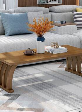 家用HVZ仿小茶台阳台厅坐地桌古飘窗桌子小户型实木榻榻米桌客茶