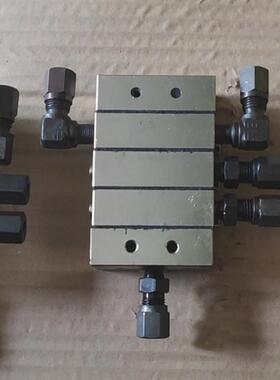 单线递进式油分配KJ-345集中润滑管器路黄油甘VRK油配分件