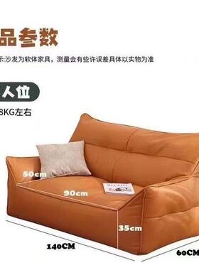 网沙发双人位办NGI公卧室小户型沙发免洗科技布沙榻榻米宽加发沙