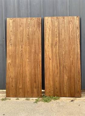 老榆木茶板桌实木桌面39399原木板木板面餐桌书桌吧桌台板子实木