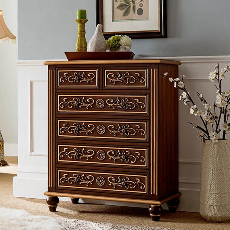 W7美式斗柜实柜木欧式整玄关柜五色斗床头抽屉柜收纳理d9006-5柜,住宅家具,斗柜,淘宝优惠券,粉丝福利购,淘宝优惠卷